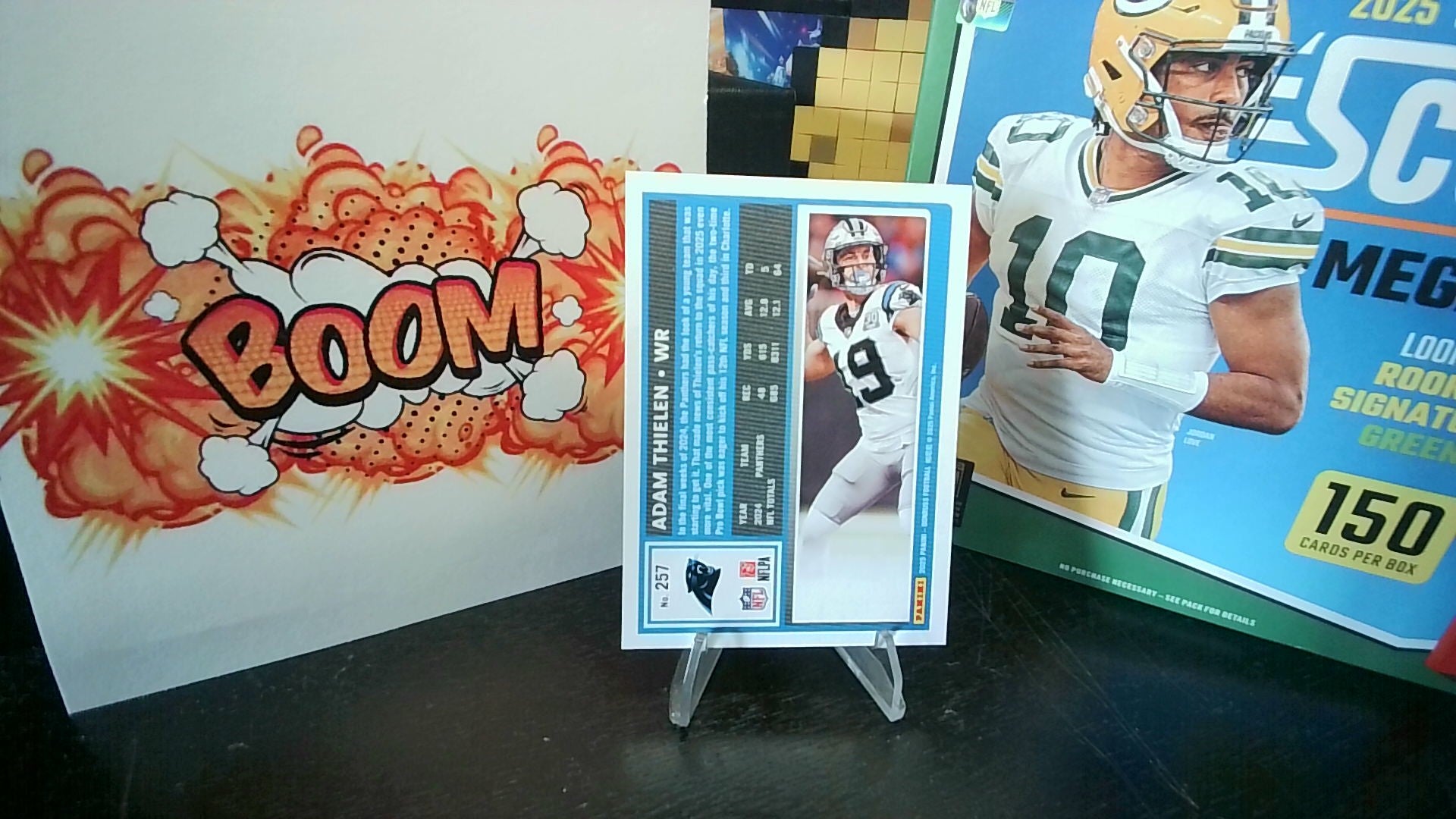 2025 Donruss Adam Thielen #257 Blue Press Proof