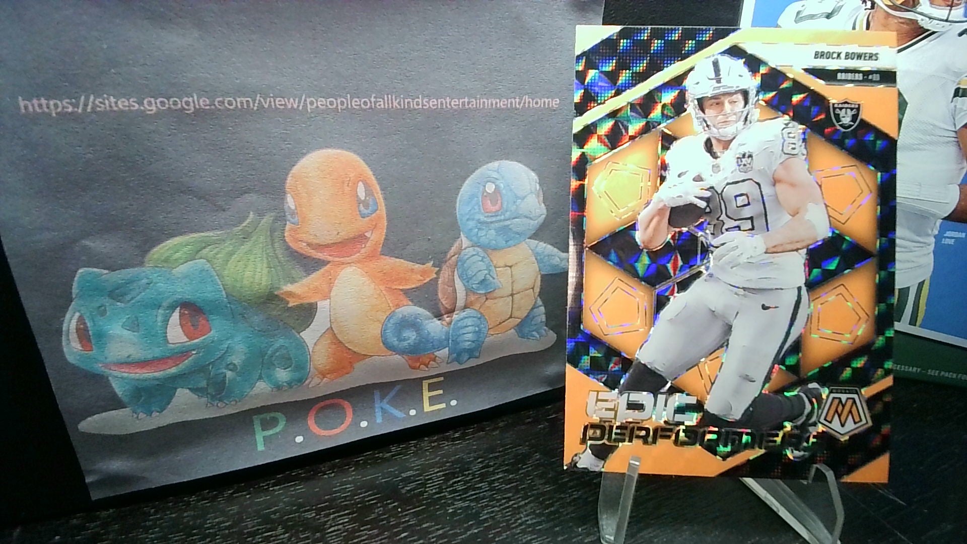 2025 Mosaic Brock Bowers #4 Epic Preformers Orange Fluoresent