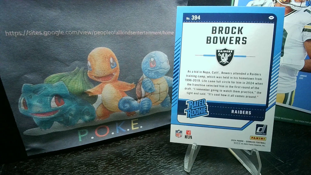 2024 Donruss Brock Bowers #394 Rated Rookie