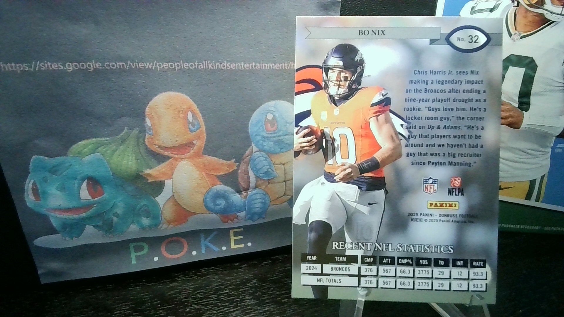 2025 Donruss   Bo Nix #36 Retro 95
