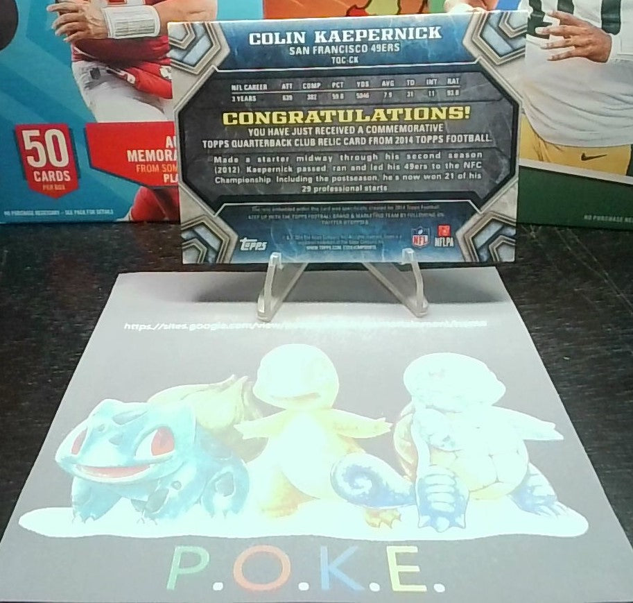 2014 Topps Colin Kapernick #TQC-CK Quarterback Club