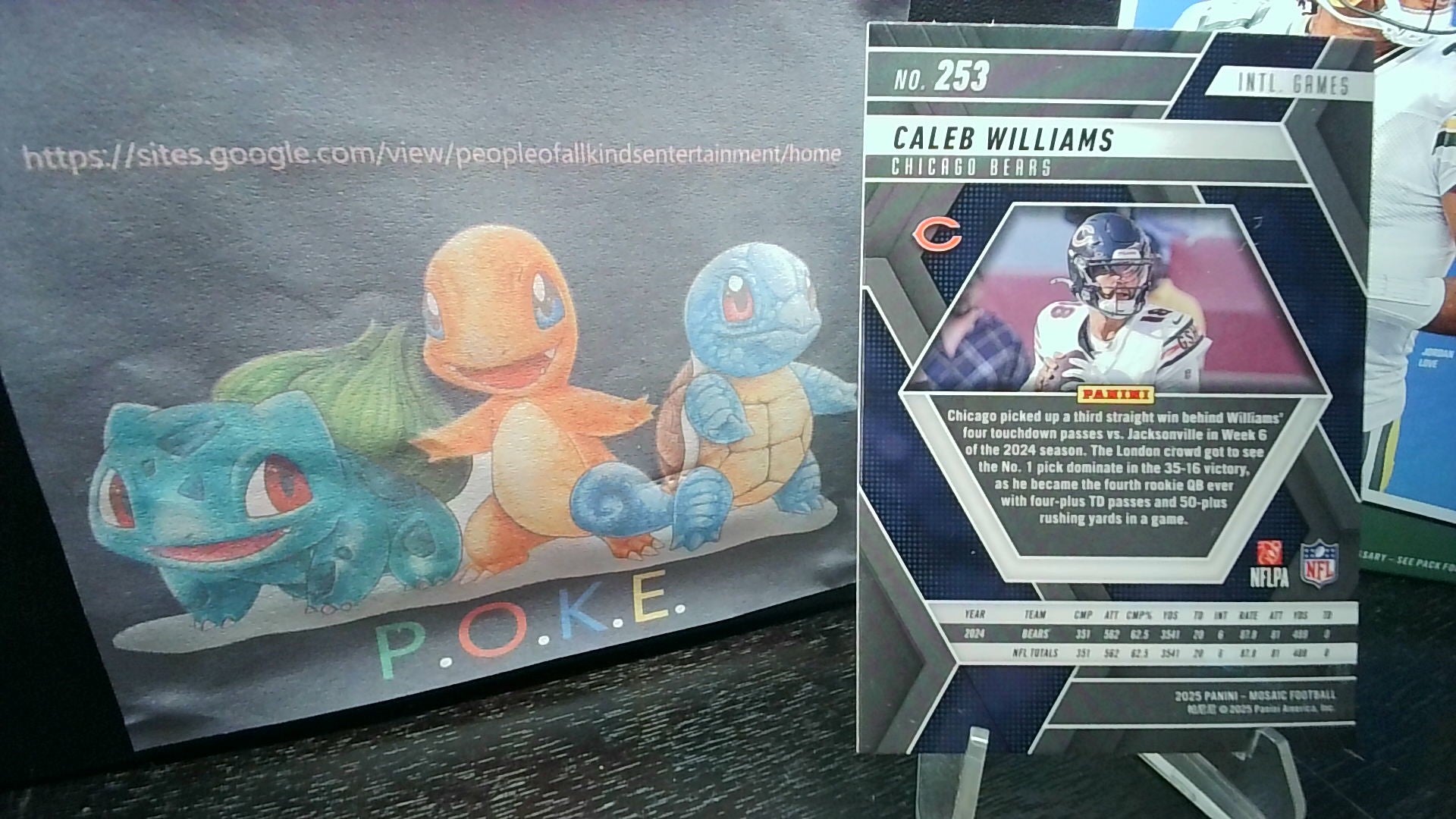2025 Mosaic Caleb Williams #253 England Games