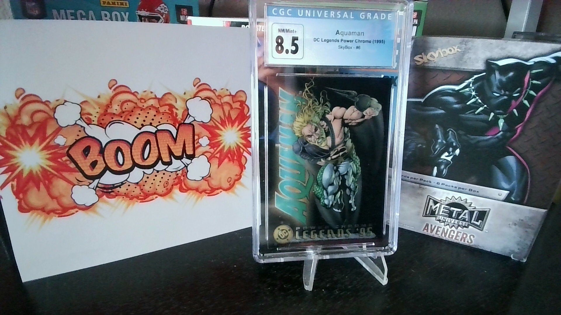 1995 Skybox Aquaman #6 DC Legends Power Chrome CGC 8