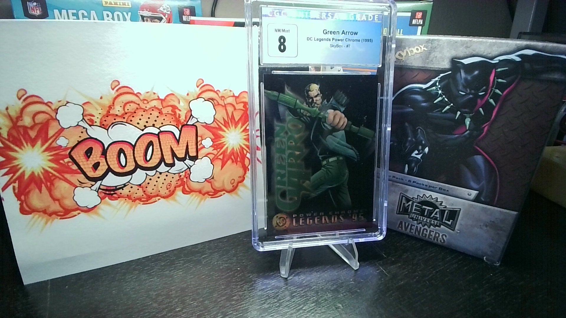 1995 Skybox Green Arrow #7 DC Legends Power Chrome CGC 8