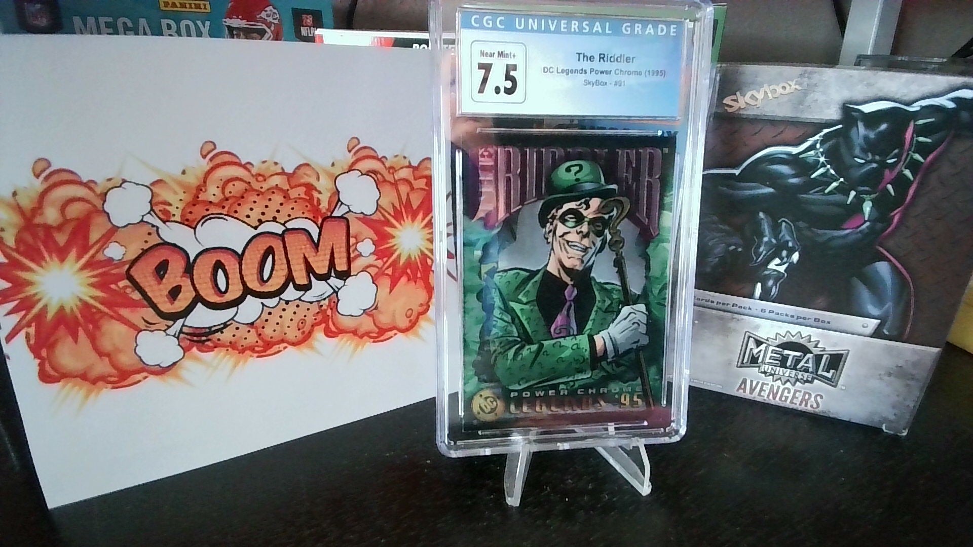 1995 Skybox The Riddler #91 DC Legends Power Chrome CGC 7