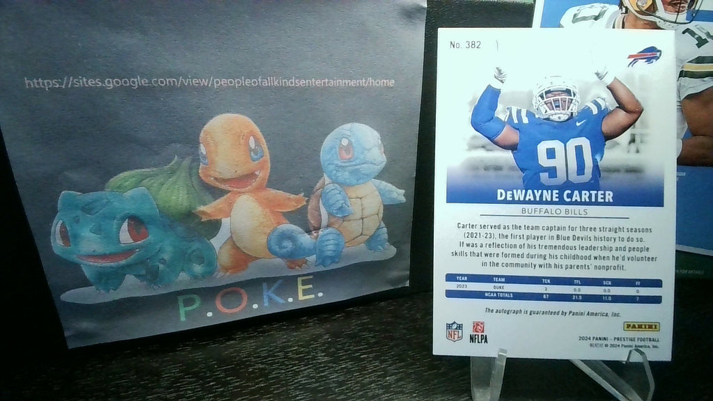 2024 Prestige DeWayne Carter #382 Xtra Points Auto