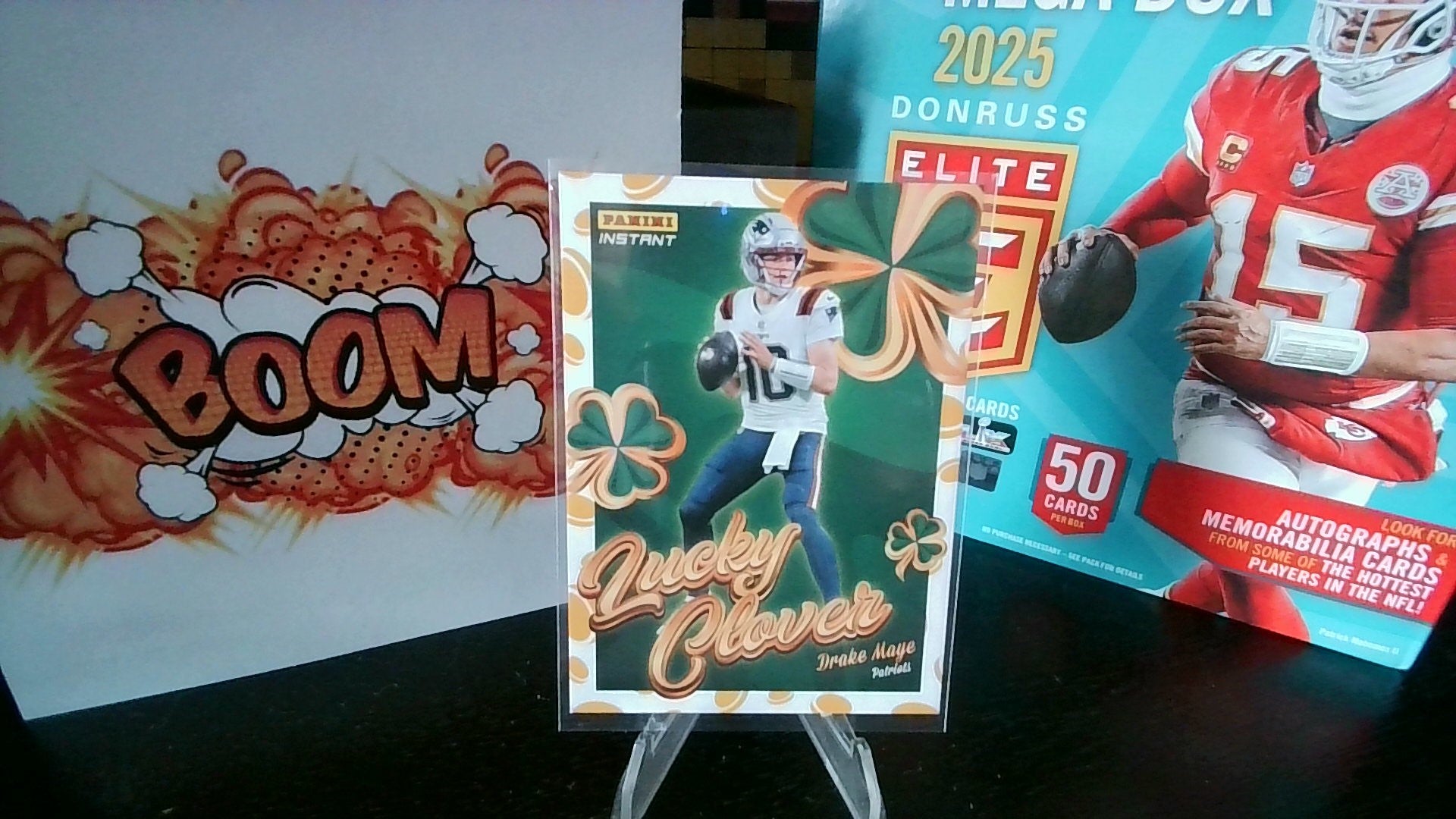 2025 Panini Instant Drake Maye #3 Lucky Clover