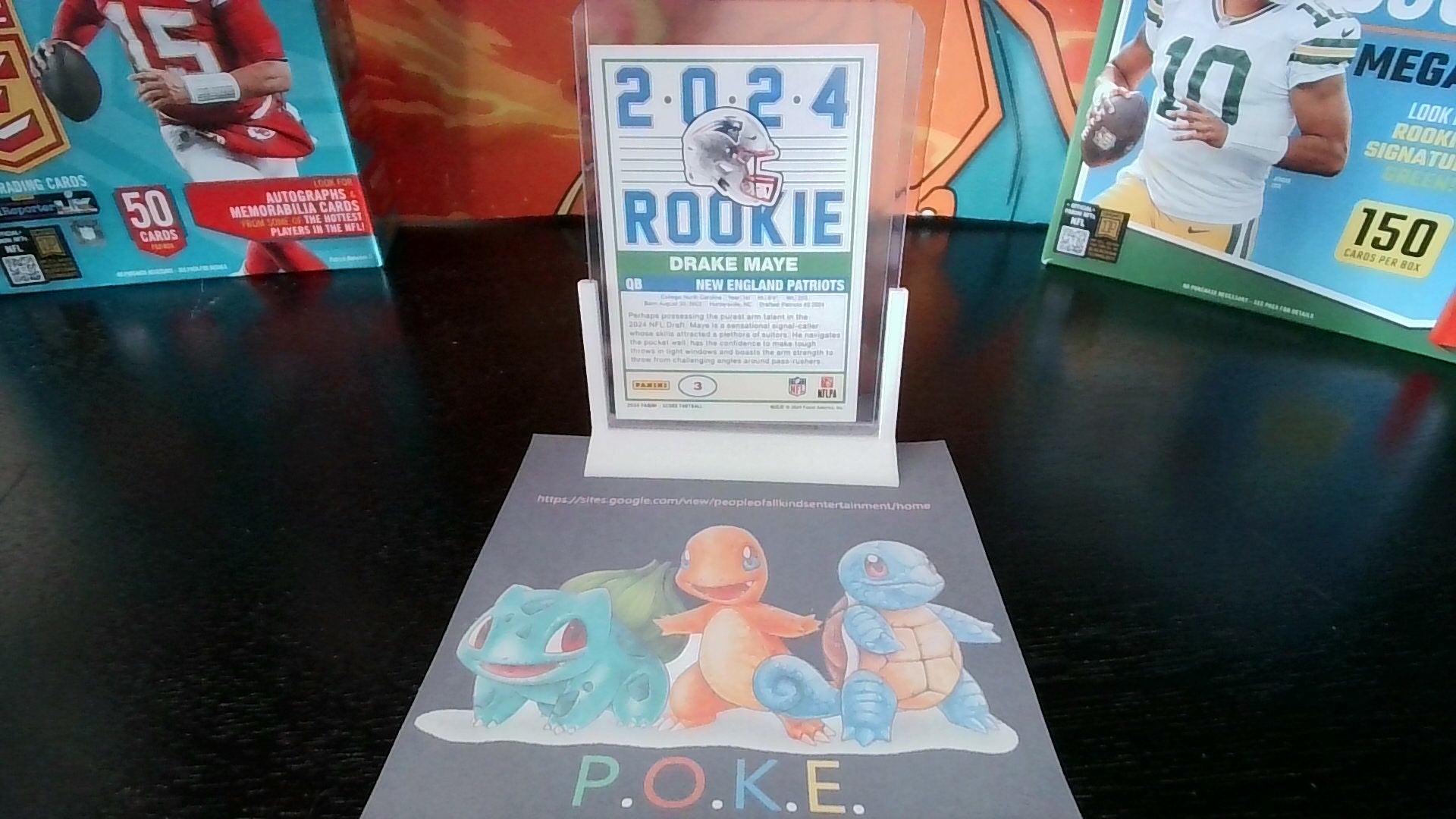 2024 Score Drake Maye #3 35th Anniversary Rookie