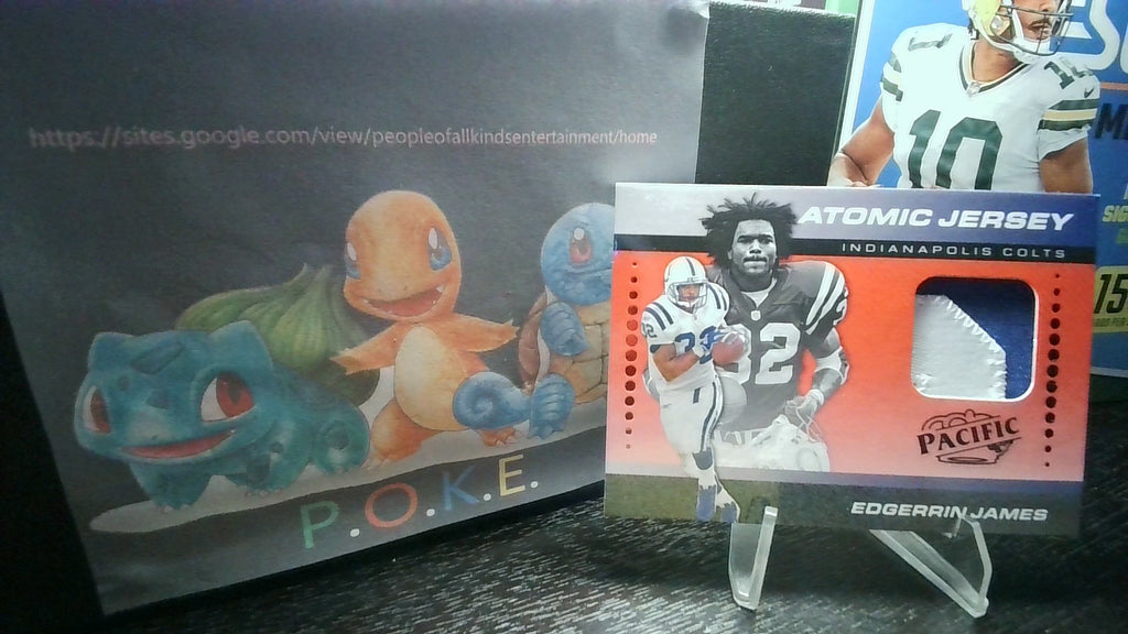 2024 Encore Edgerrin James #AJ-EJS Atomic Jersey Red 22/75