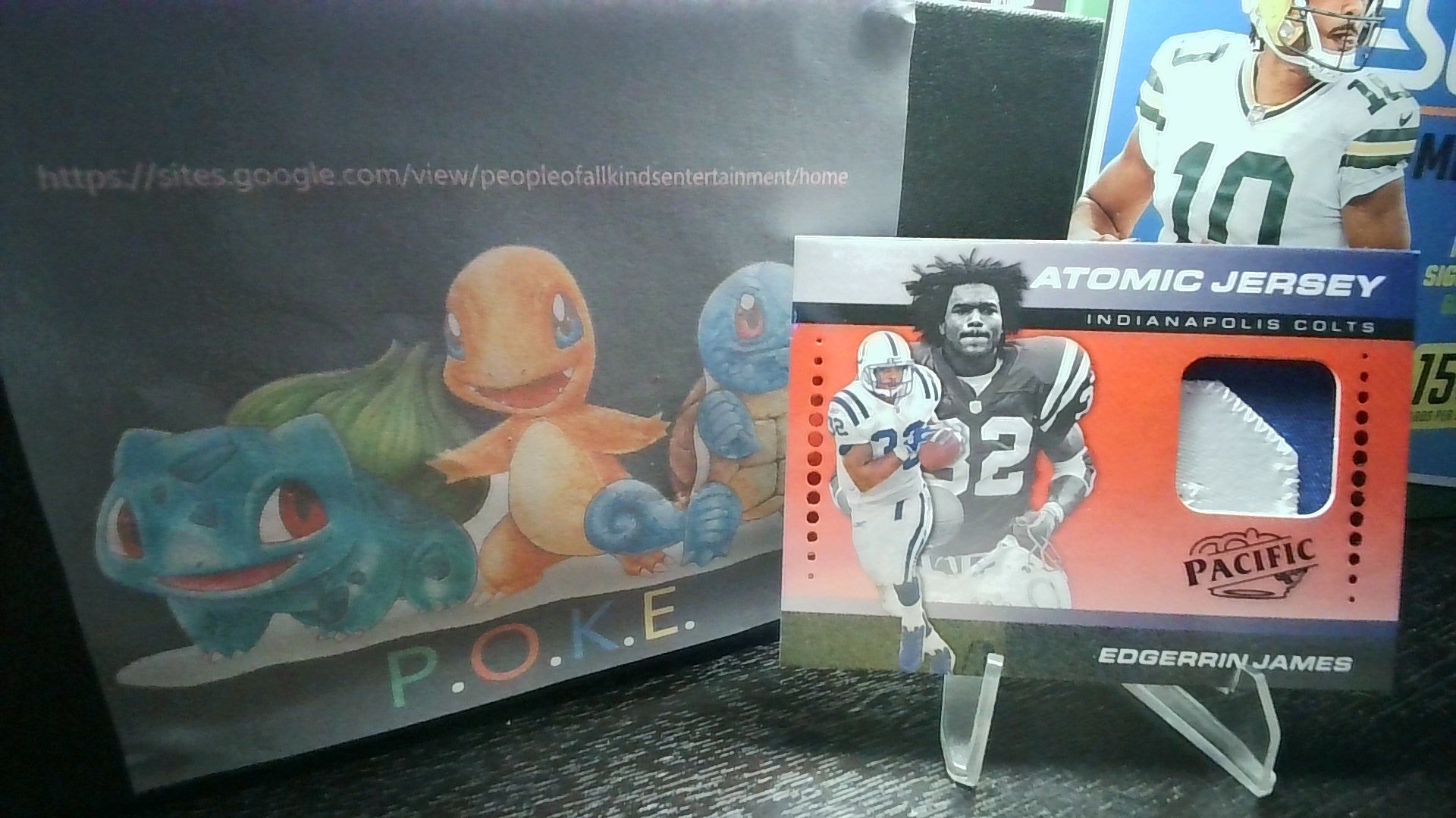2024 Encore Edgerrin James #AJ-EJS Atomic Jersey Red 22/75