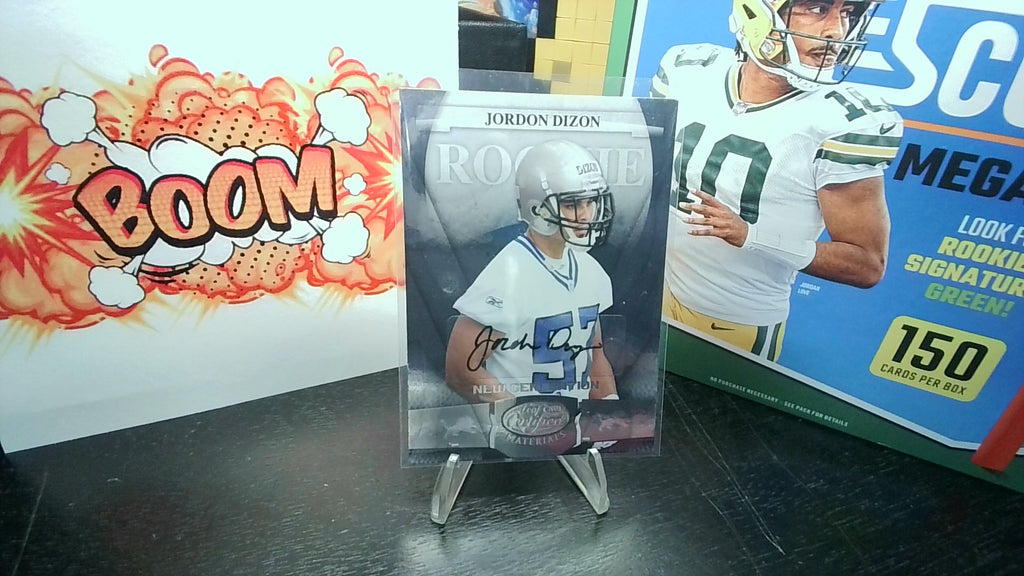 2008 Donruss Playoff Jordon Dizon #172 Leaf Certified Materials New Generation
