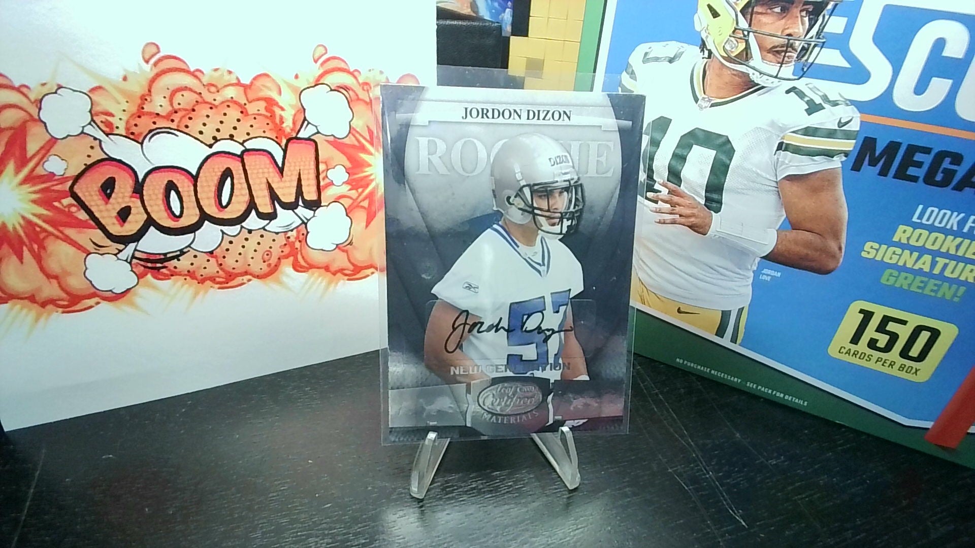 2008 Donruss Playoff Jordon Dizon #172 Leaf Certified Materials New Generation