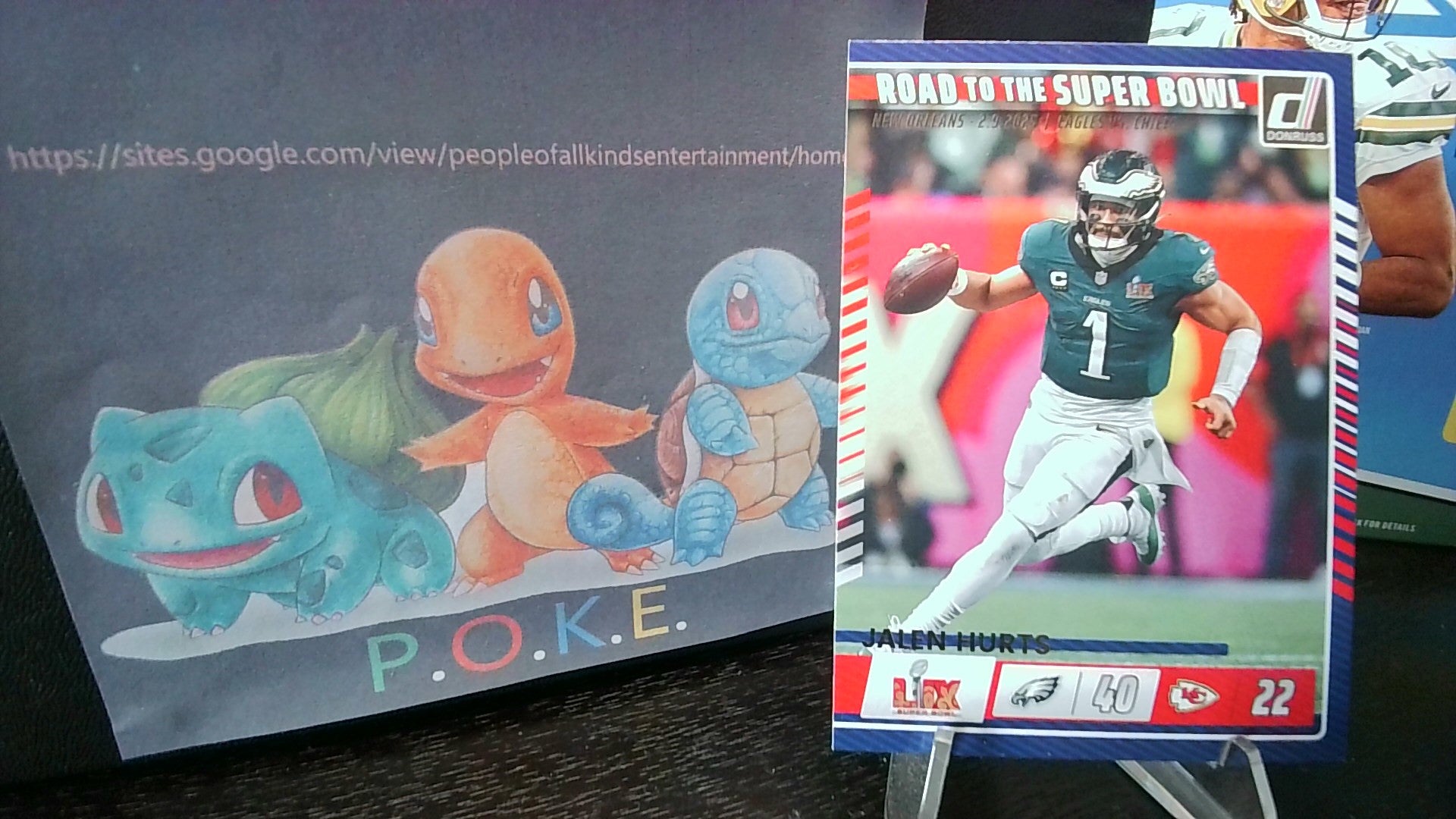 2025 Donruss   Jalen Hurts #1 Road to the Super Bowl