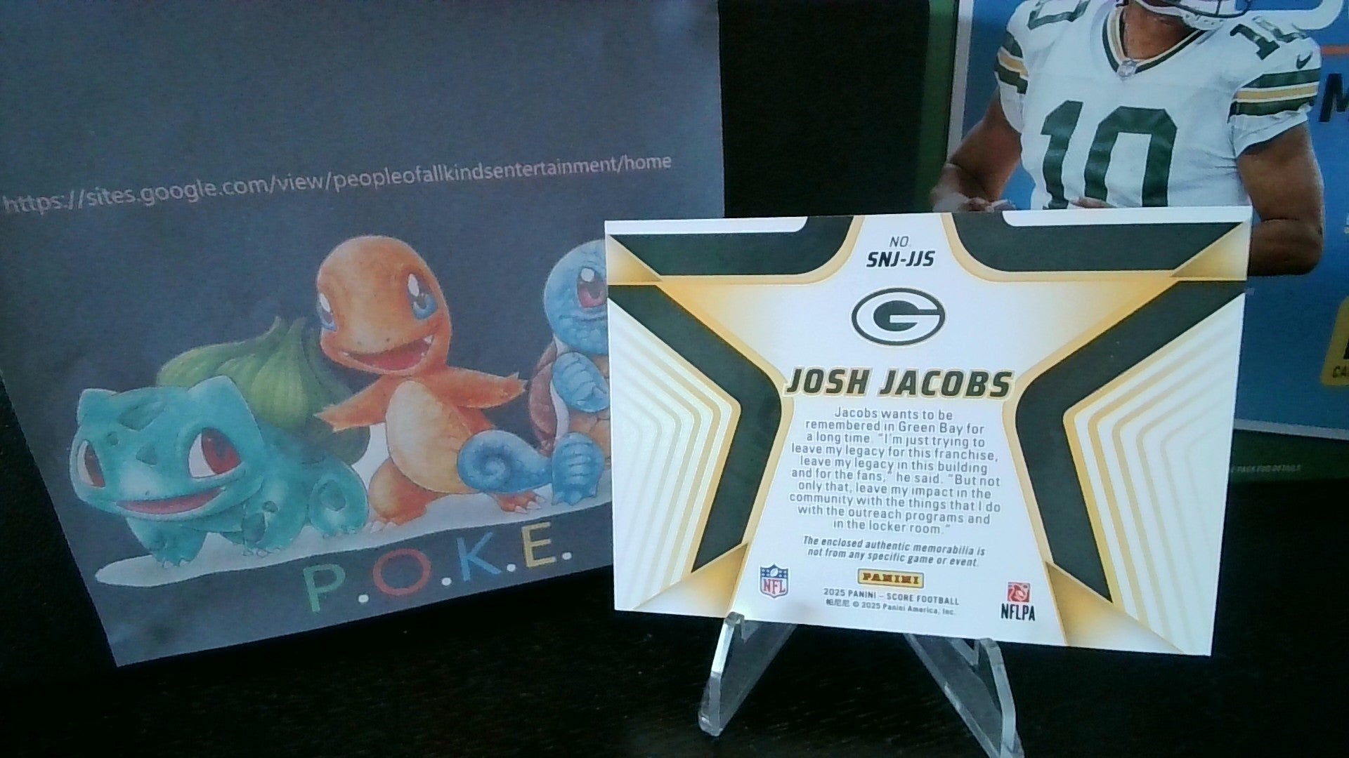 2025 Score Josh Jacobs #SNJ-JJS Stars of the NFL