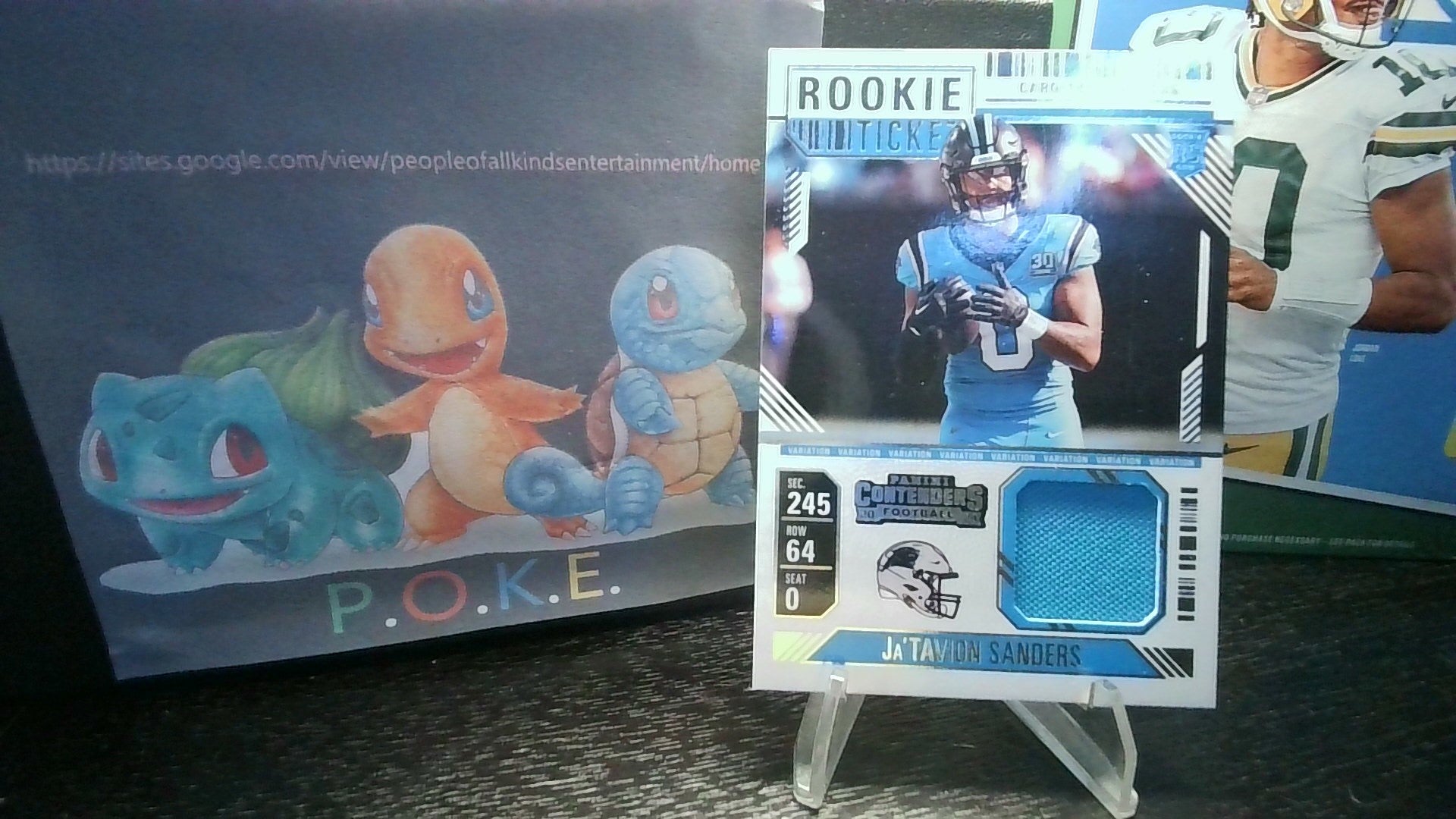 2024 Contenders Ja'Tavion Sanders #RTS-JTS Rookie Ticket Swatches