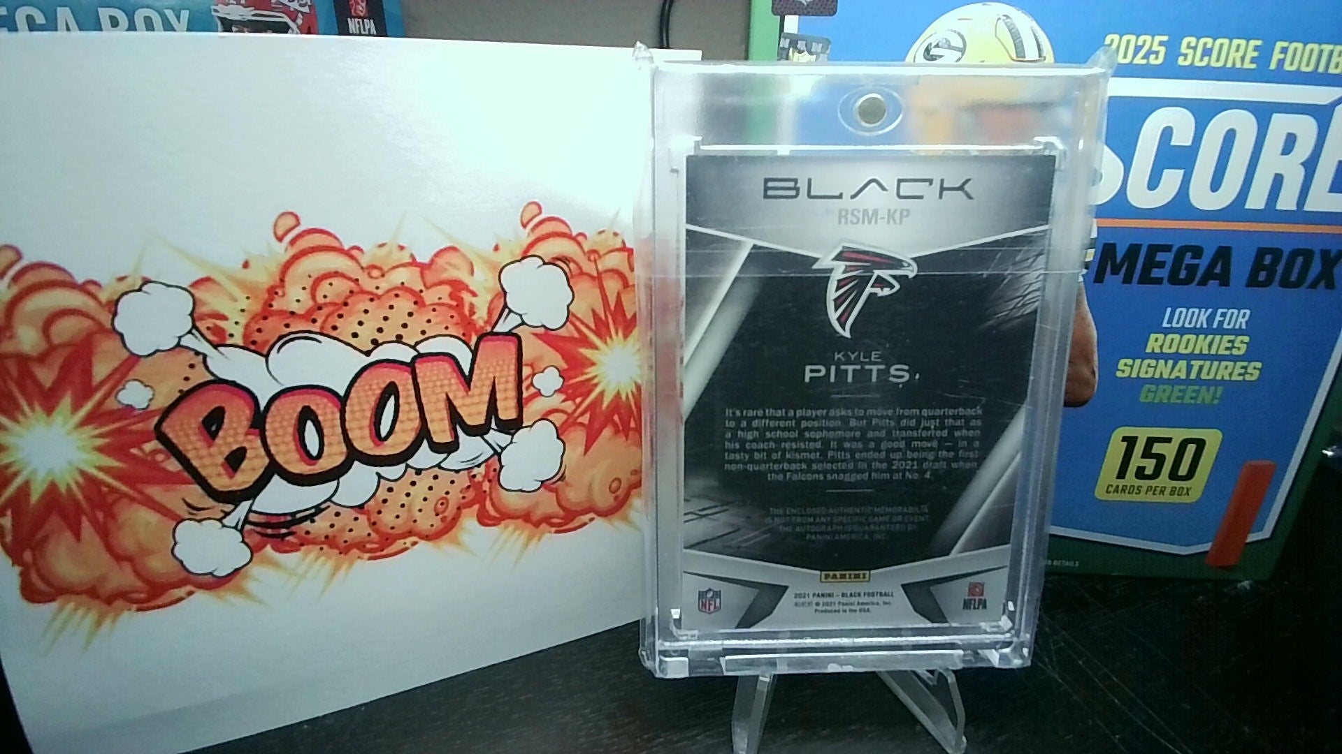 2021 Black Kyle Pitts #RSM-KP Rookie Patch Auto 50/50