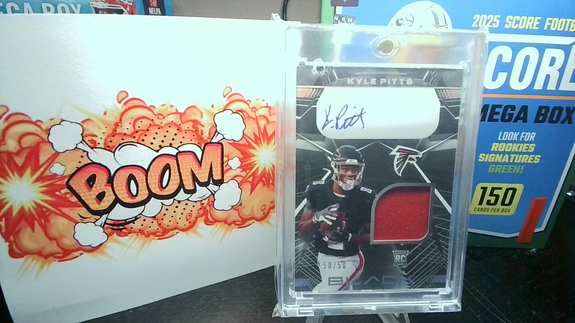 2021 Black Kyle Pitts #RSM-KP Rookie Patch Auto 50/50