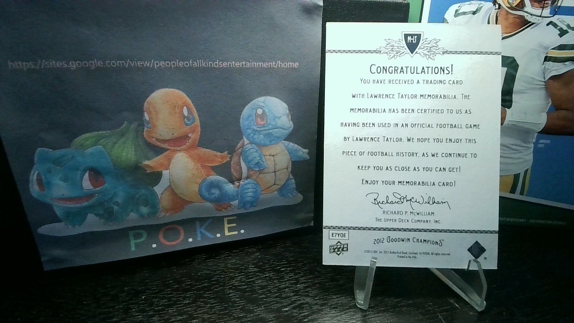 2012 Upper Deck Lawrence Taylor #M-LT Goodwin Champions