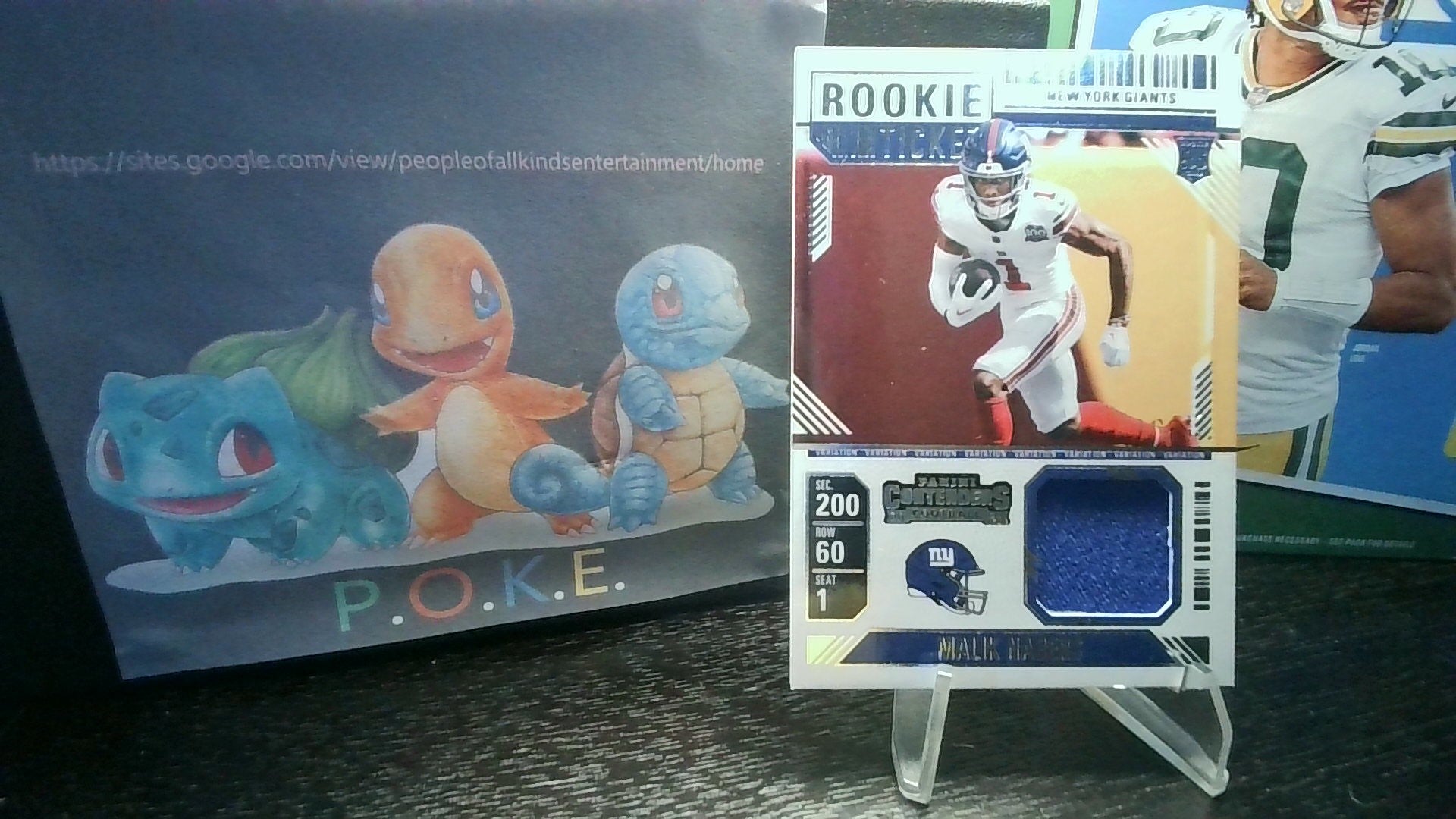 2024 Contenders Malik Nabers #RTS-MNS Rookie Ticket Swatches