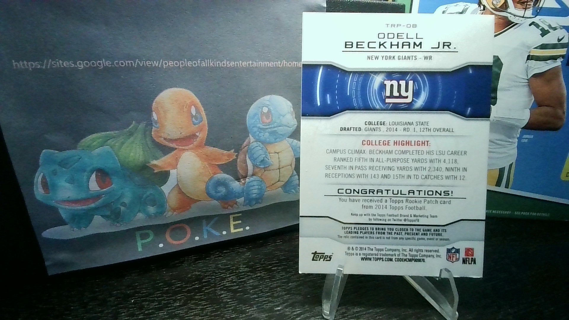 2014 Topps Odell Beckham Jr #TRP-OB Topps Rookie Patch