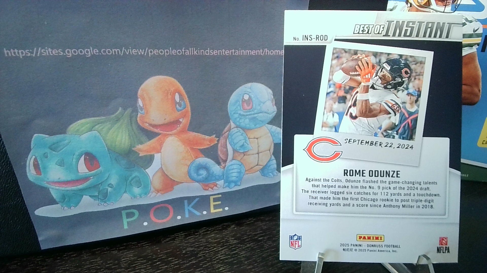 2025 Donruss   Rome Odunze #INS-ROD Best of Instant