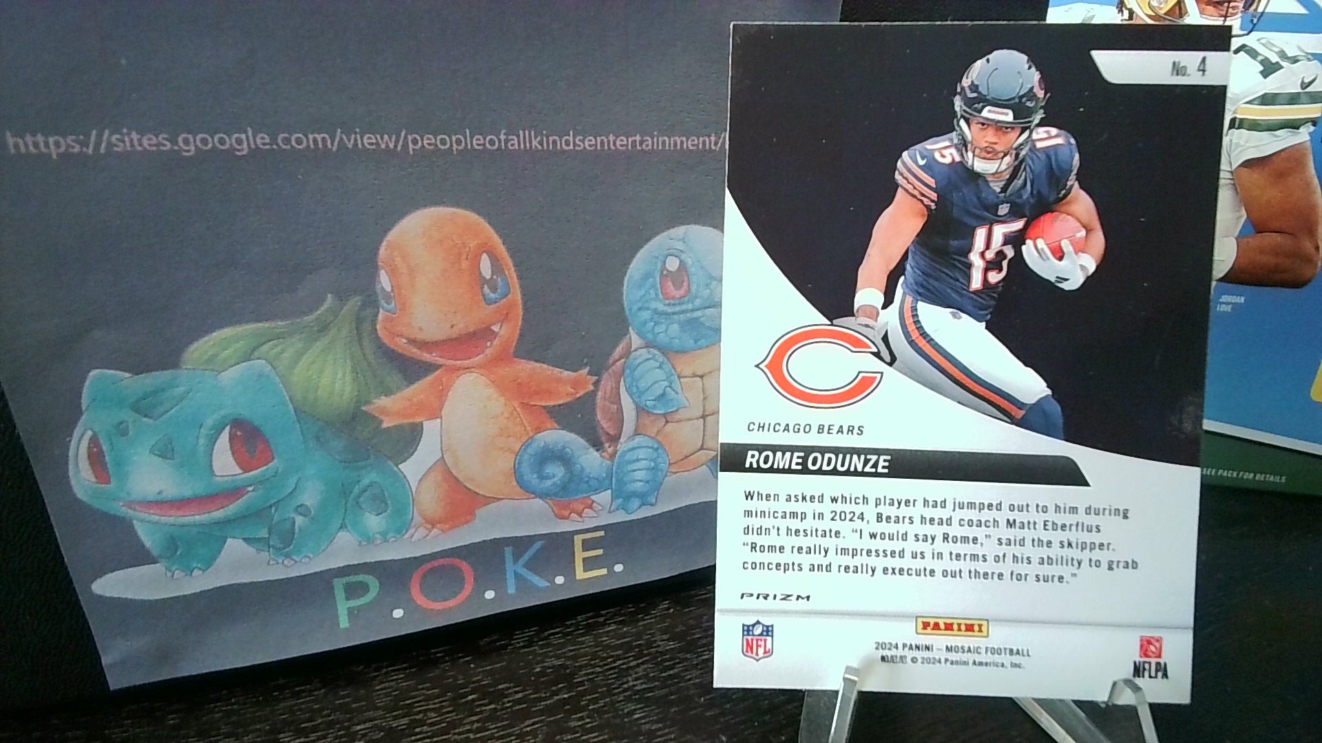 2024 Mosaic Rome Odunze #4 Elevate Mosaic Prizm