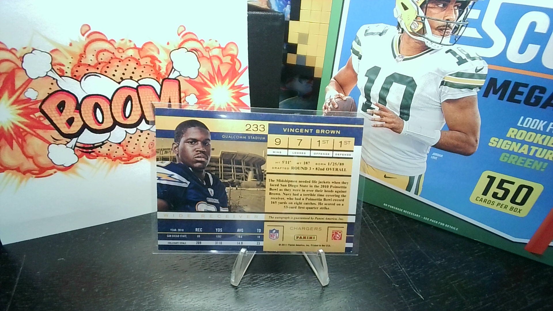 2011 Contenders Vincent Brown #233 Rookie Ticket Auto