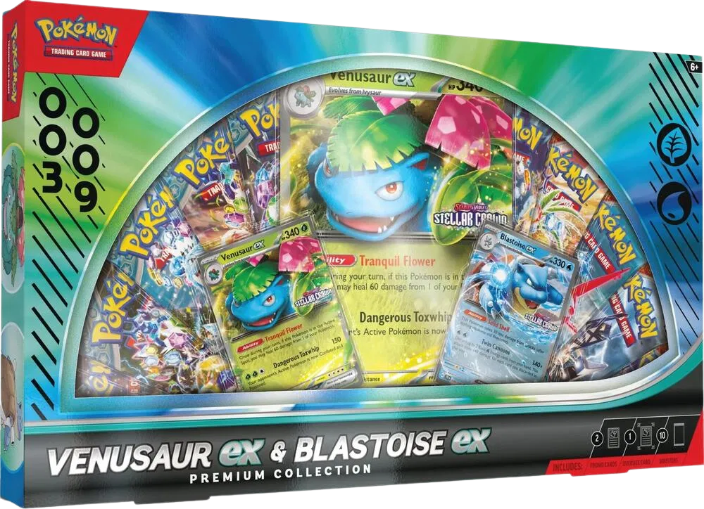 Venusaur ex & Blastoise ex Premium Collection