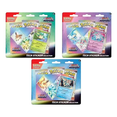 Prismatic Evolutions Tech Sticker Collection [Set of 3]